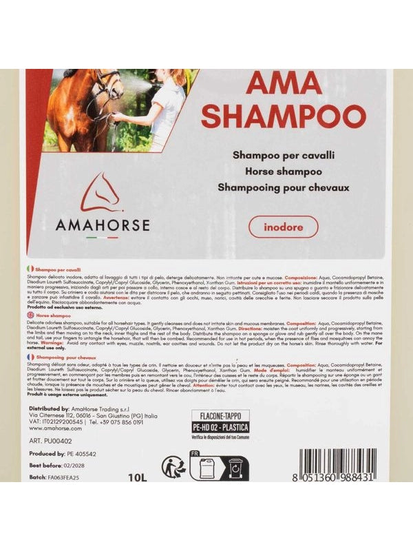Shampoo per cavalli (10 lt)