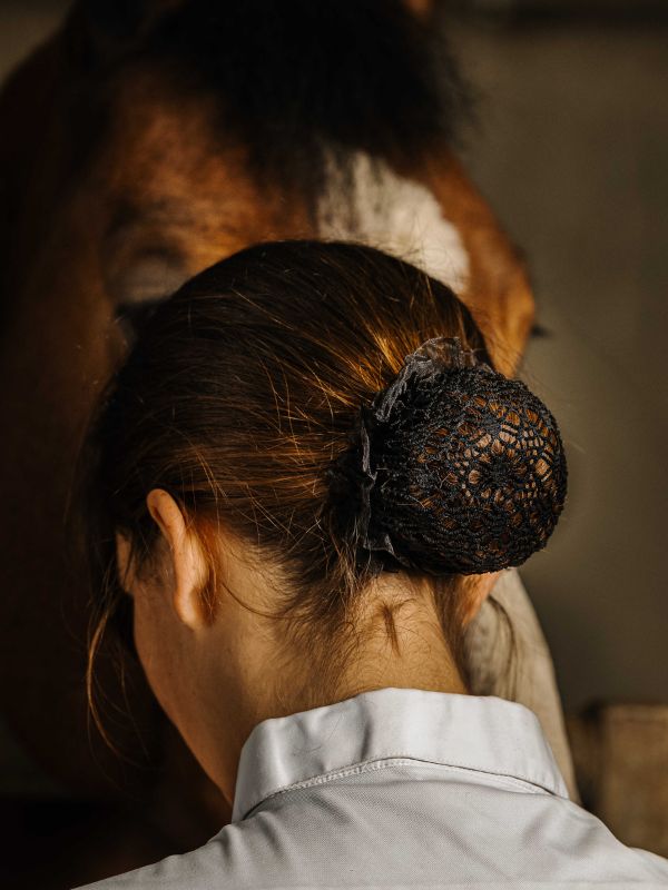 Rete per capelli floreale rider e horse