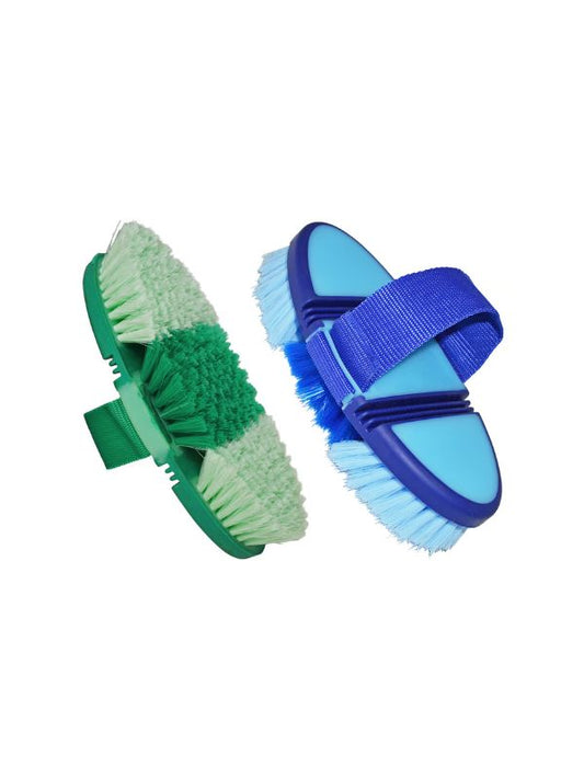 Spazzola flessibile bi-color rider e horse
