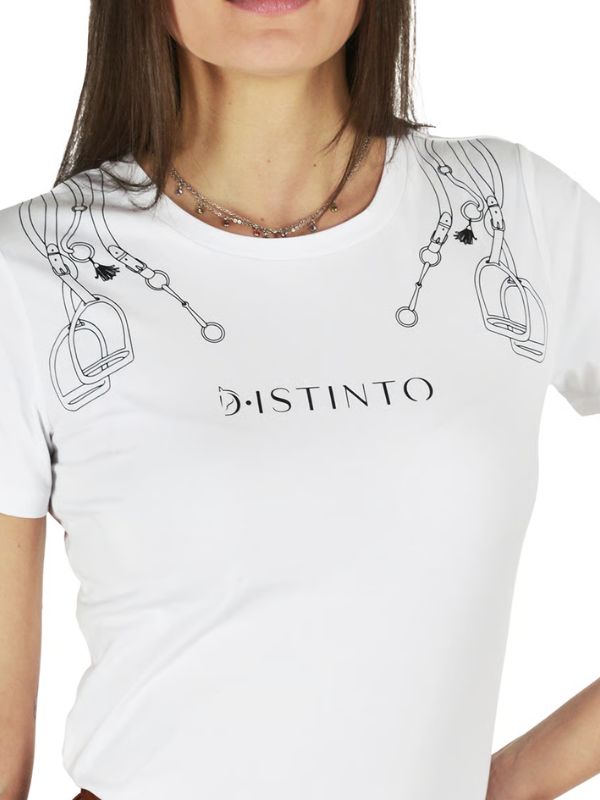 T-shirt a mainca corta donna "fibbie lady" rider e horse