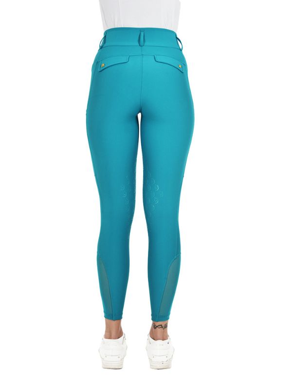 Pantaloni donna Peonia vita alta con grip al ginocchio rider e horse