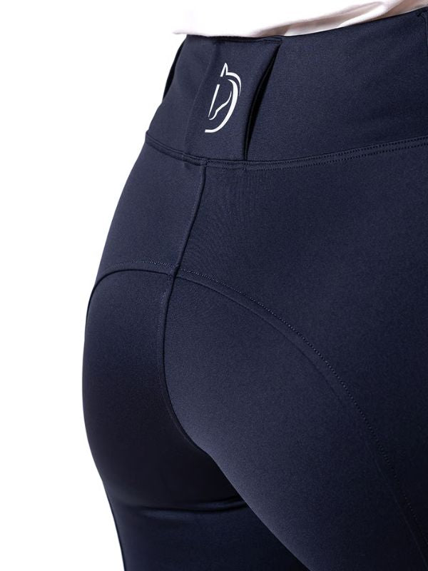 Leggings donna Orchidea con grip al ginocchio rider e horse