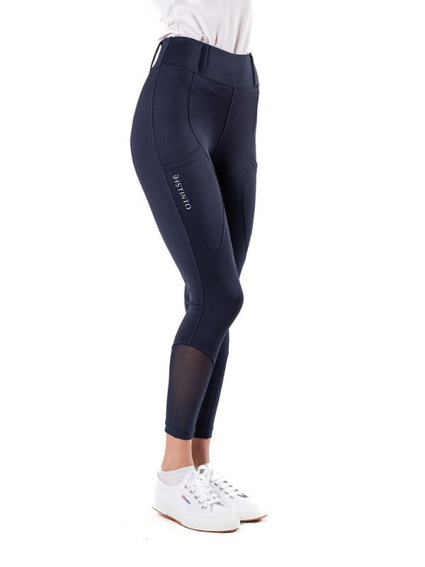 Pantaloni bambina Orchidea con grip al ginocchio rider e horse