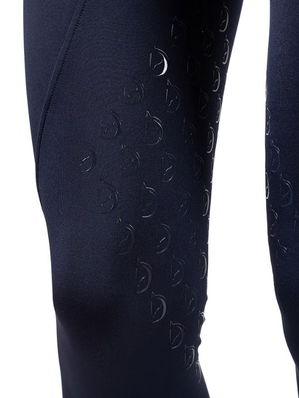 Leggings donna Orchidea con grip al ginocchio rider e horse