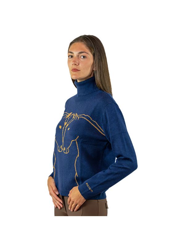 Maglione da donna Horselove  RIDER E HORSE