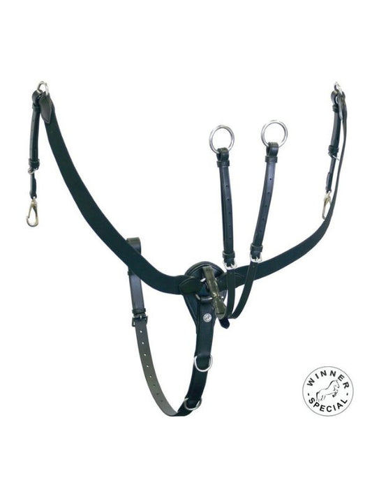 Pettorale con martingala staccabile rider e horse