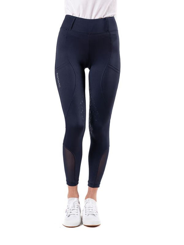 Leggings donna Orchidea con grip al ginocchio rider e horse