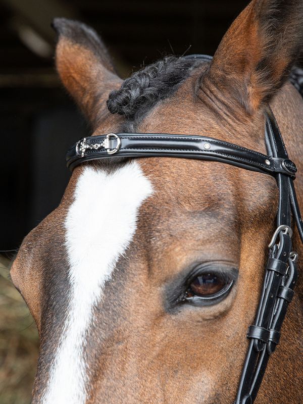 Testiera "morso a strass" con redini rider e horse