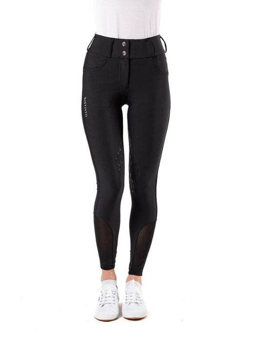 Pantaloni donna Orchidea vita alta con grip al ginocchio rider e horse