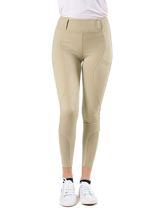 Pantaloni bambina Orchidea con grip al ginocchio rider e horse