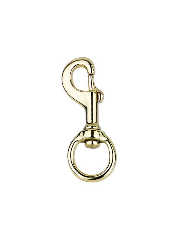 Moschettone per redina in ottone rider e horse