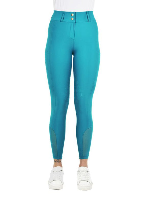 Pantaloni donna Peonia vita alta con grip al ginocchio rider e horse