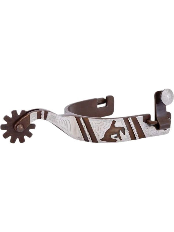 Speroni da reining con bordino decorato motivo reiner donna
