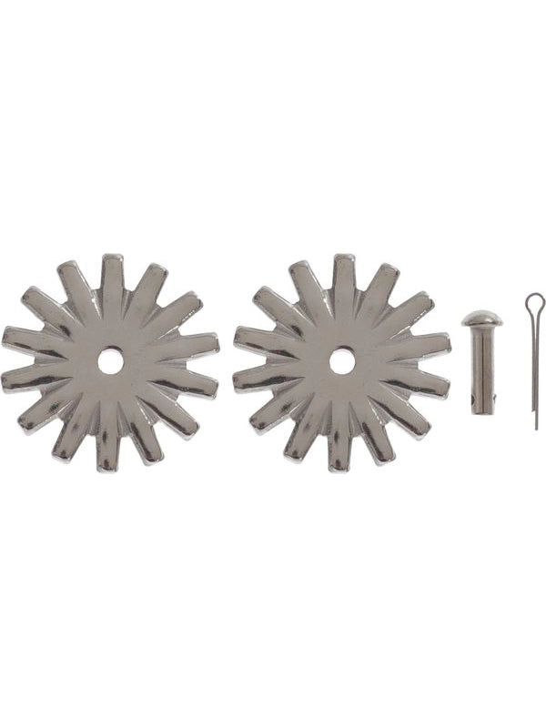 Coppia rotelle speroni c/rivetti 303b
