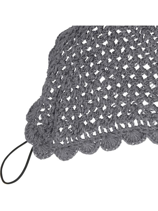 Cuffietta cavallo in maglia con aggancio elastico