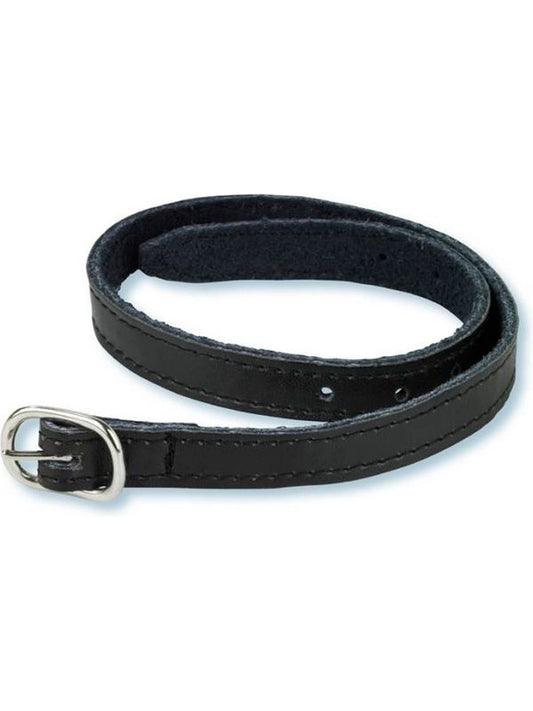 Stubben leather, double sewed, spurs straps, 45 cm ebony (1pc)