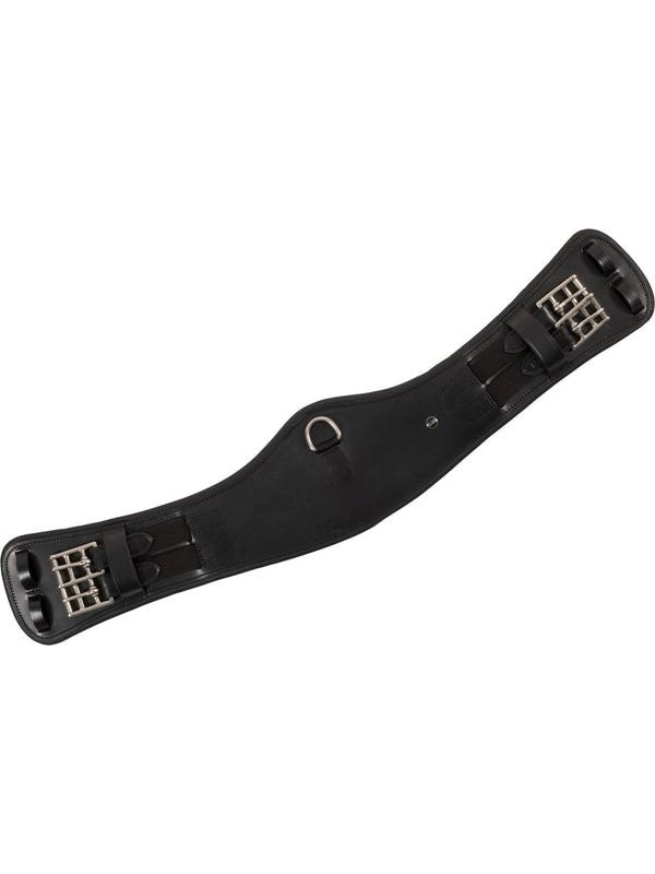 Sottopancia dressage sagomato in cuoio con pin logato
