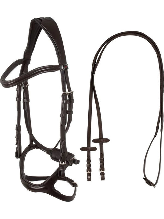 Briglia con nasalina anatomica e curva