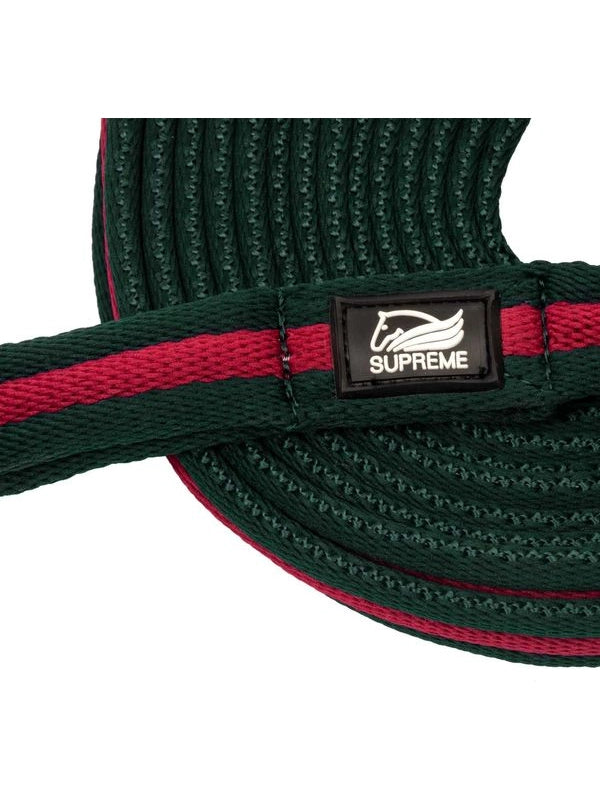 Padded nylon lunge rein with  attachment to halter