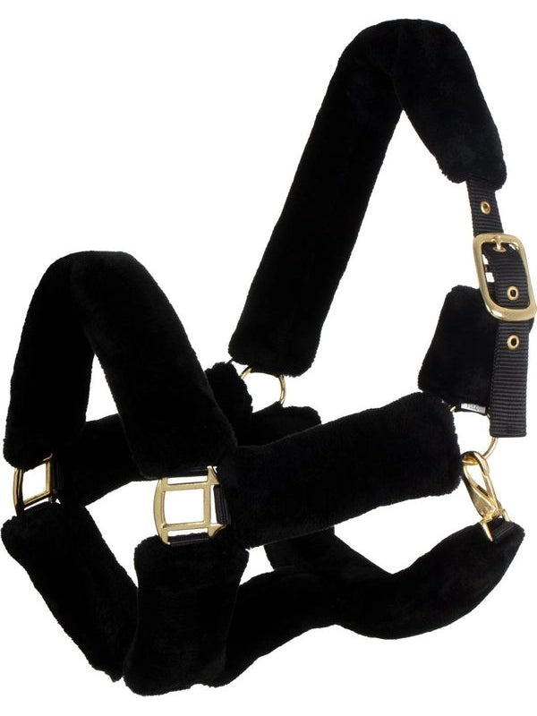 Cavezza in nylon con inserti in lana sintetica premium