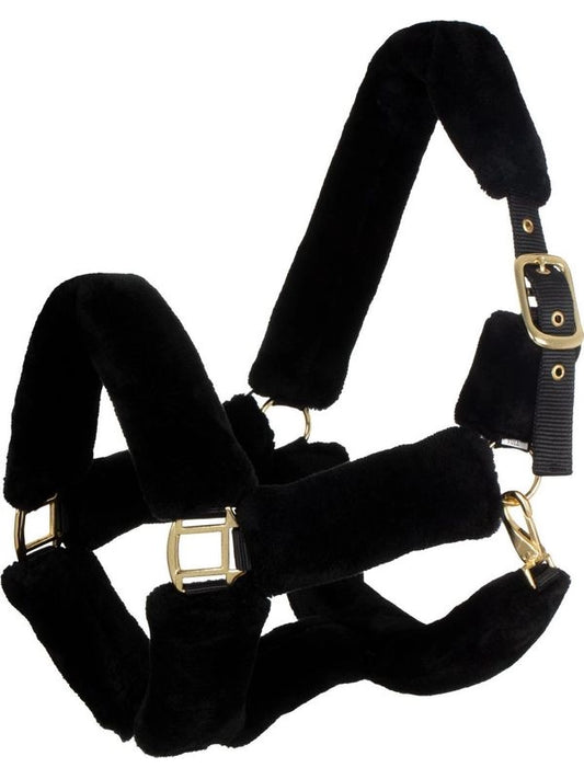 Cavezza in nylon con inserti in lana sintetica premium