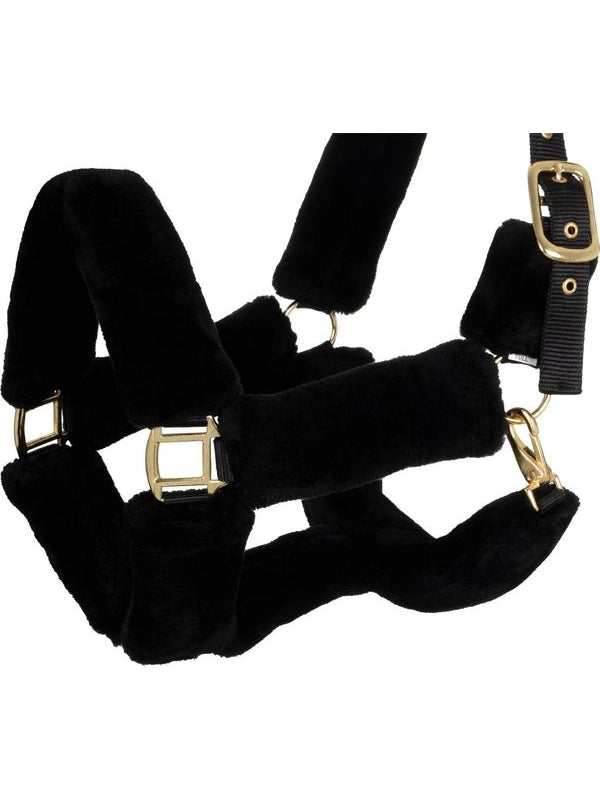 Cavezza in nylon con inserti in lana sintetica premium