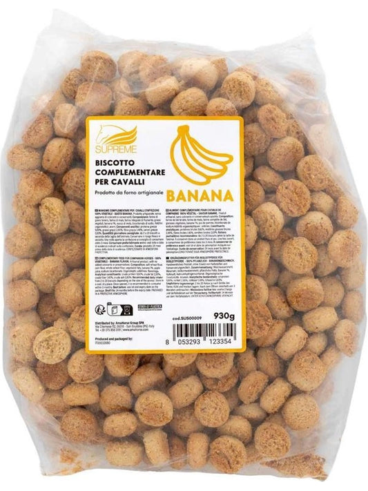 Biscotto vegetale per cavalli gusto banana (930 gr)