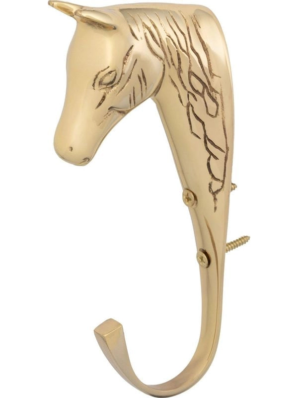Gancio a testa di cavallo in ottone massiccio