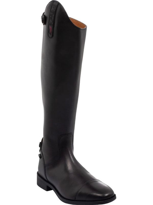 Stivali unisex calf small in morbida pelle con zip posteriore
