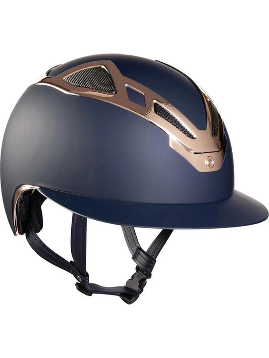 Casco apex chrome lady blu matt/rose gold
