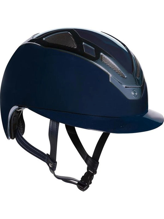 Casco apex chrome blu navy glossy