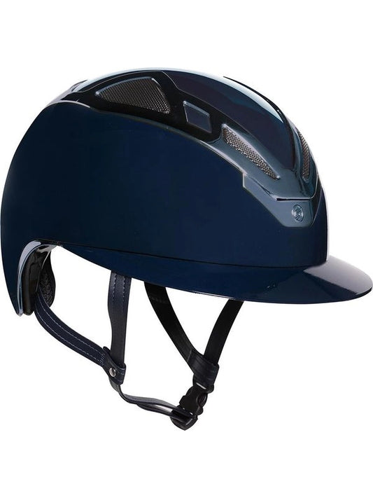 Casco apex chrome lady blu navy glossy