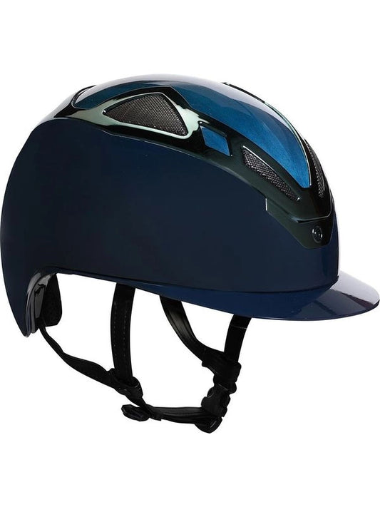 Casco apex wood blu navy glossy