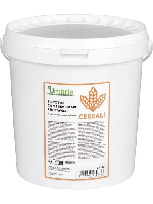 BISCOTTO VEGETALE PER CAVALLI CON CEREALI(2,5 Kg)