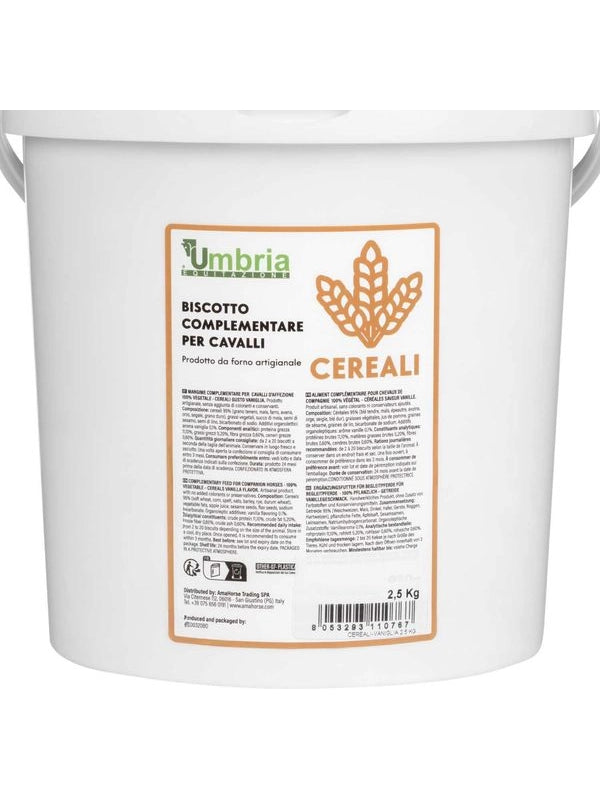 BISCOTTO VEGETALE PER CAVALLI CON CEREALI(2,5 Kg)