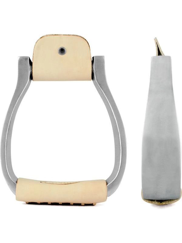 Staffe western pelle/alluminio