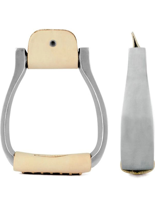 Staffe western pelle/alluminio