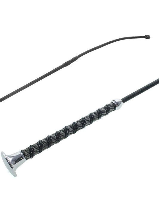 Frustino dressage manico bicolore grip + pelle