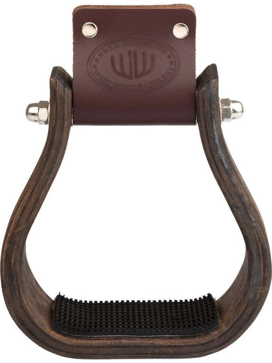 Staffa western in legno con panca antiscivolo in gomma