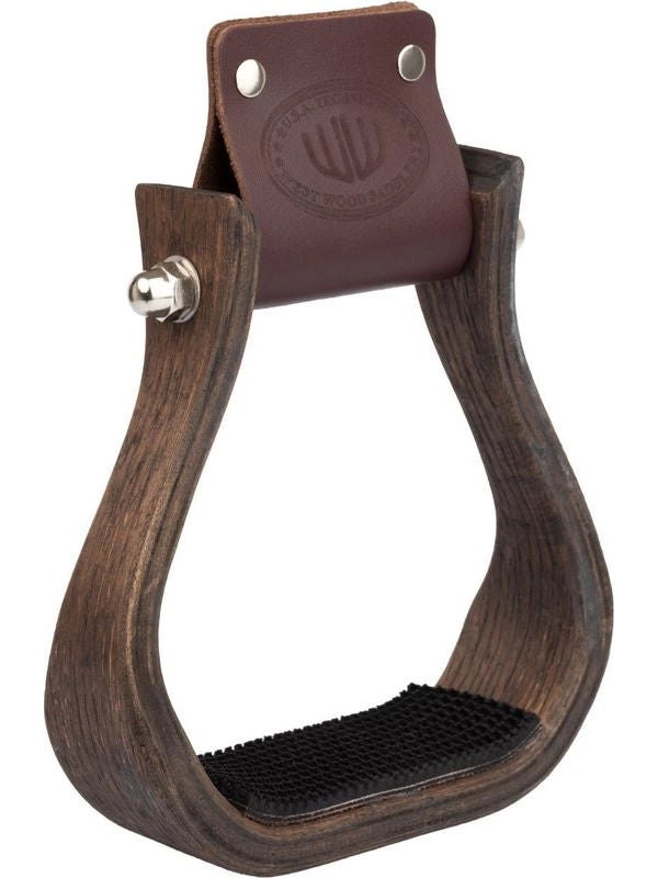 Staffa western in legno con panca antiscivolo in gomma